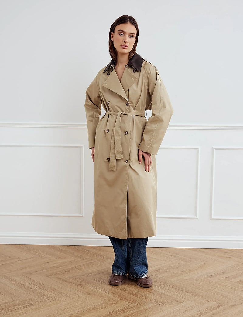Noella - Leone Coat - trenchcoats - warm sand - 0