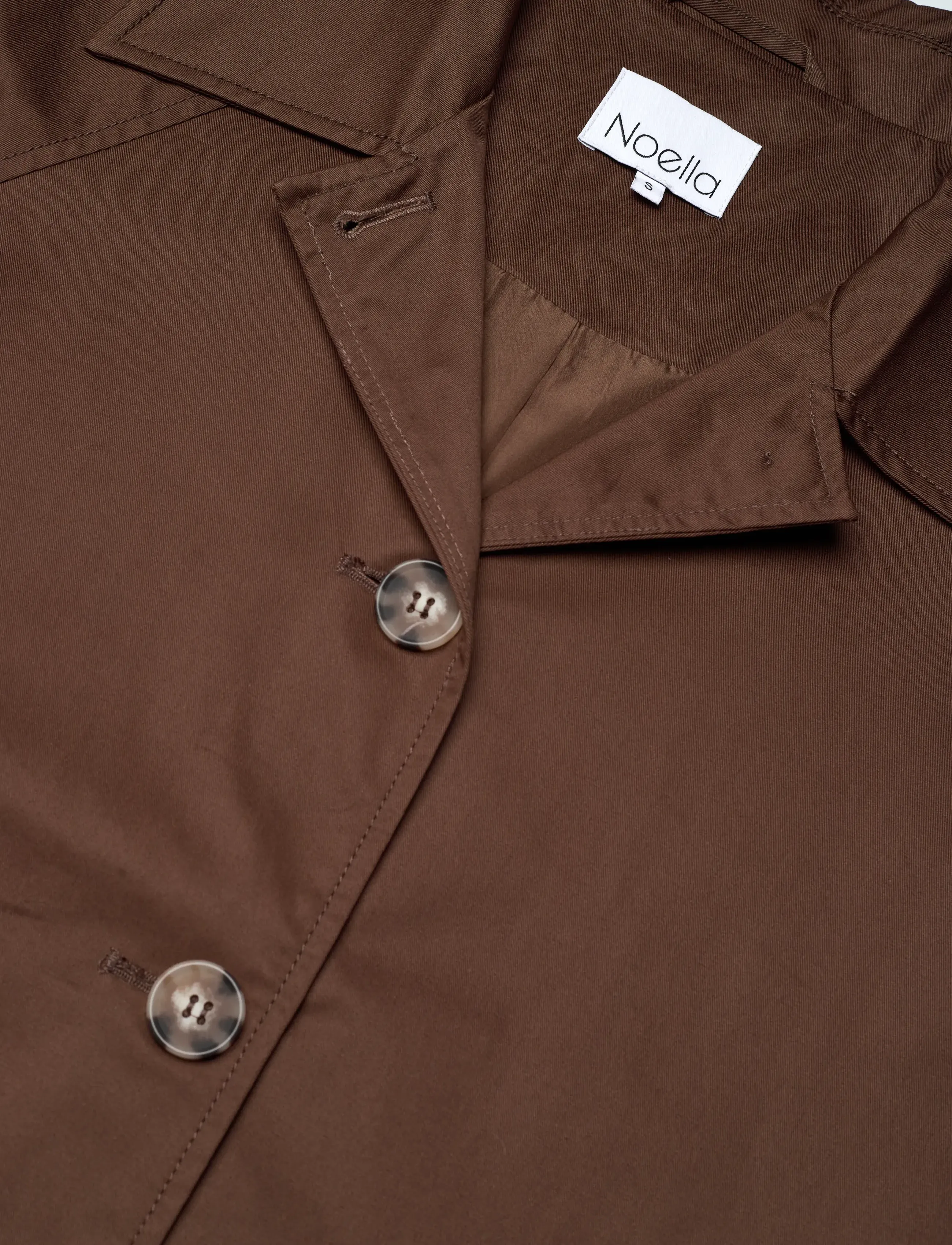 Noella - Lilli Coat - ulkovaatteet - chocolate - 3