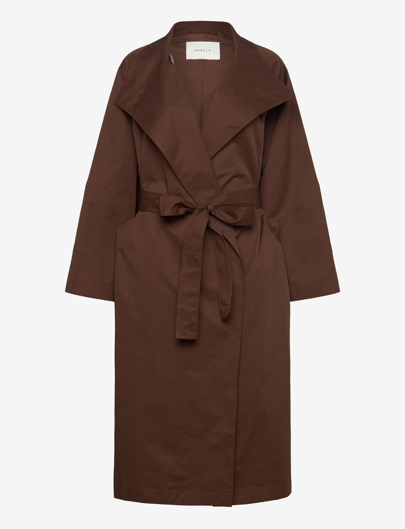 Noella - N-Makenzie Coat - vihmamantlid - chocolate - 1