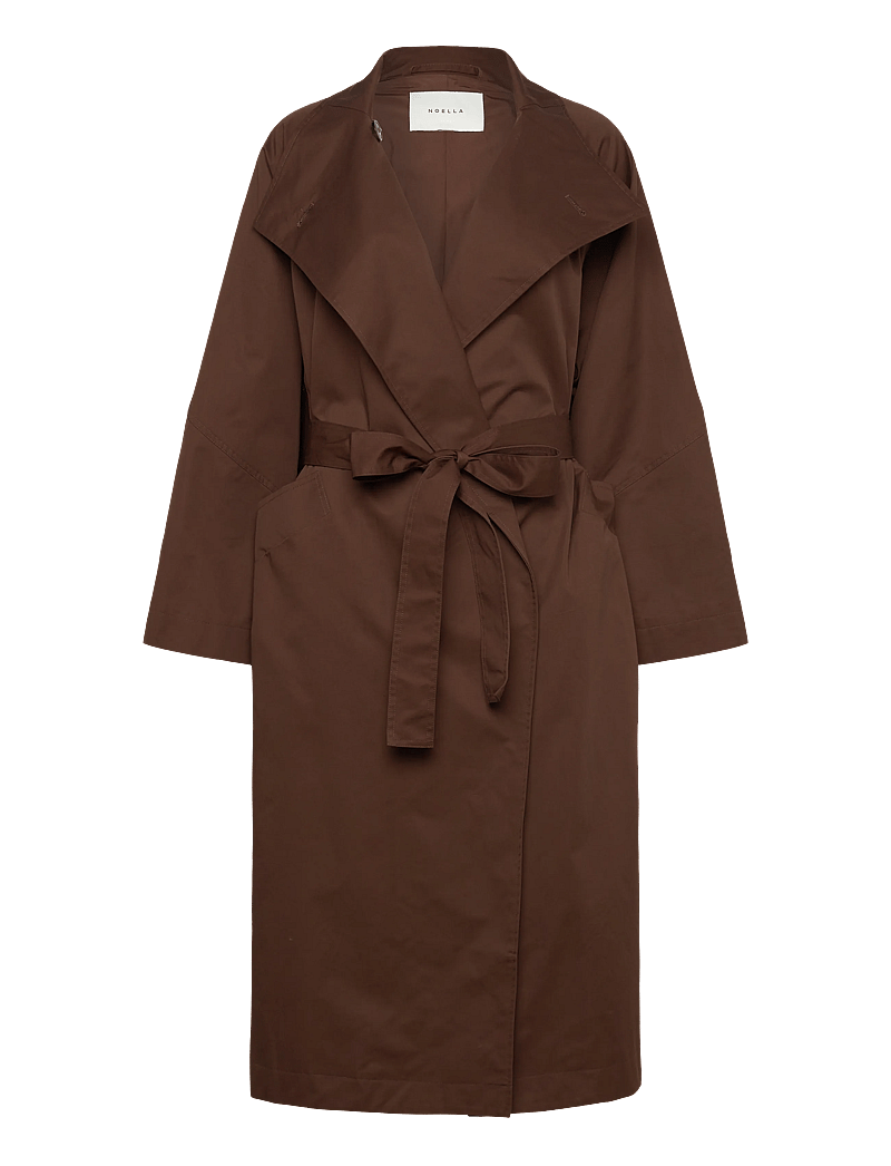 Noella - N-Makenzie Coat - vihmamantlid - chocolate - 1