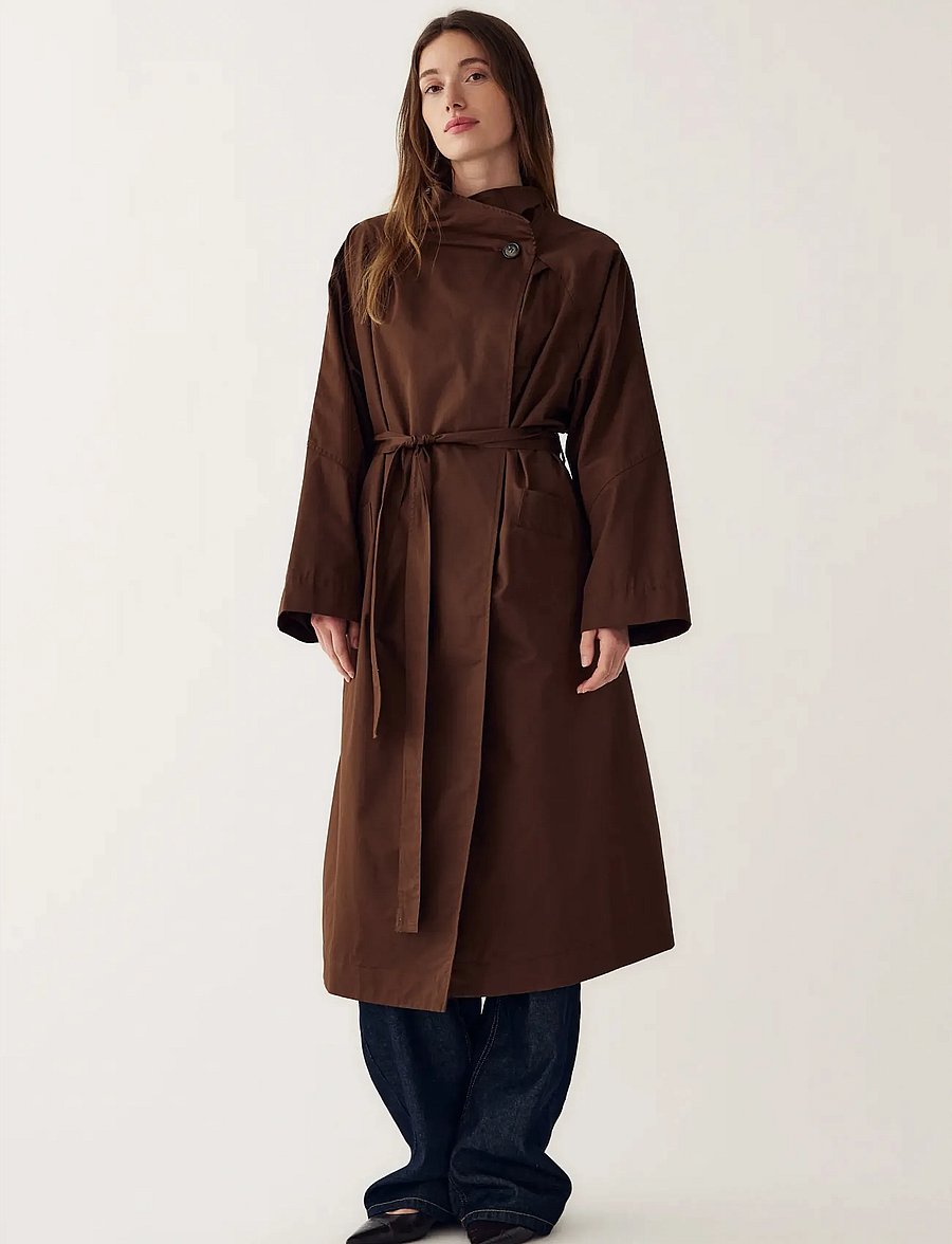 Noella - N-Makenzie Coat - trenchcoats - chocolate - 0