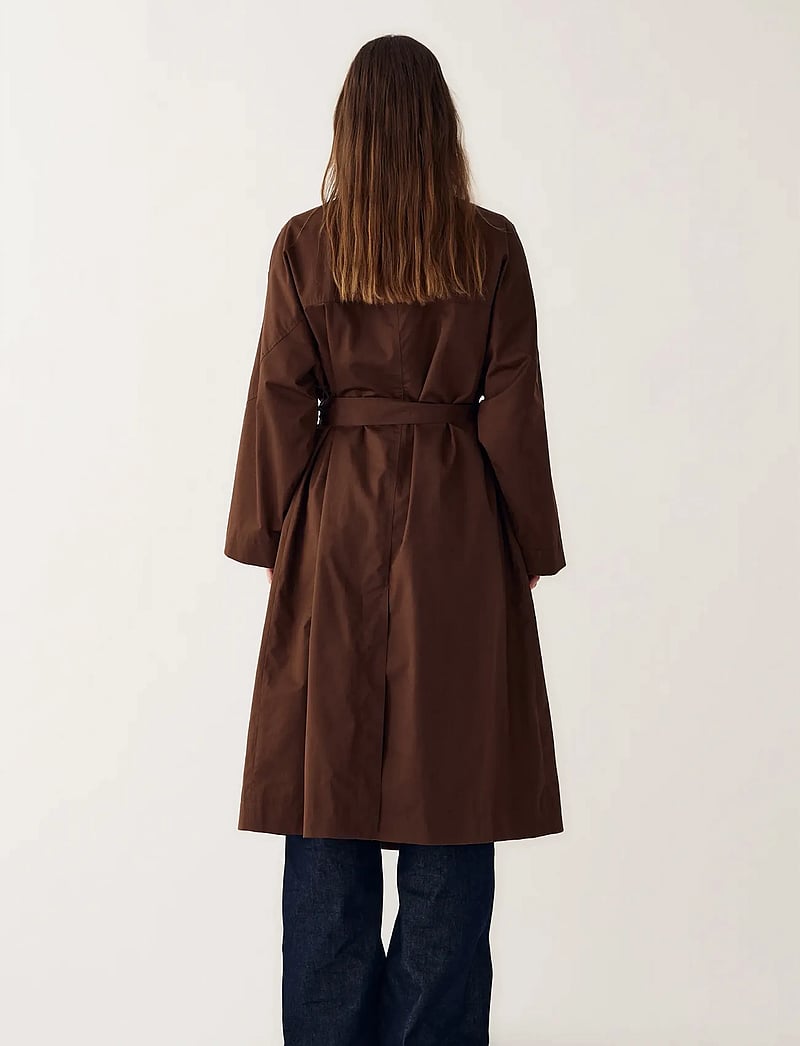 Noella - N-Makenzie Coat - vihmamantlid - chocolate - 4