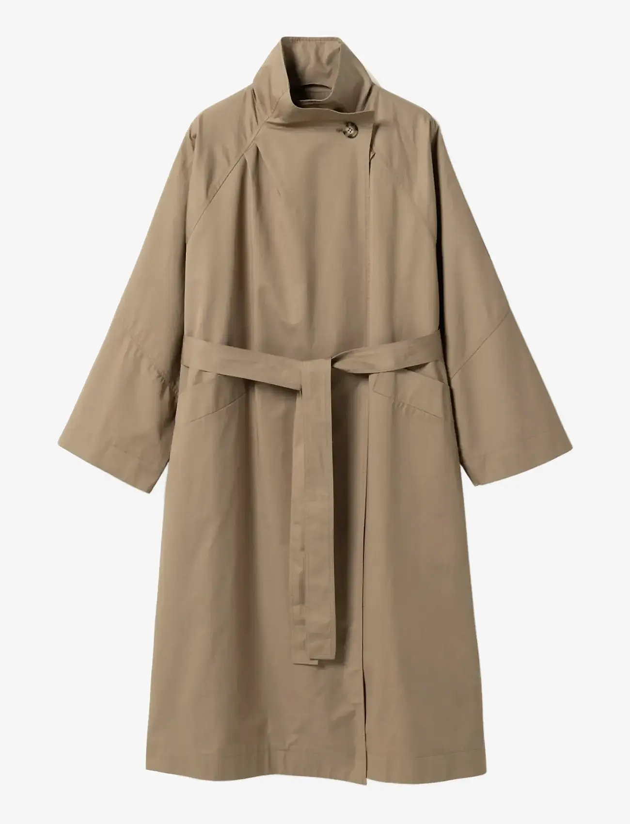 Noella - N-Makenzie Coat - trenchcoats - grey sand - 1