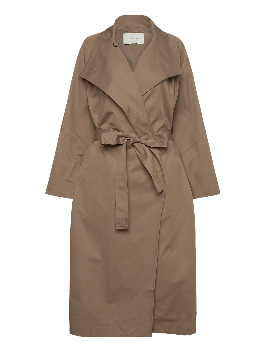 Noella - N-Makenzie Coat - trenchcoats - grey sand - 1