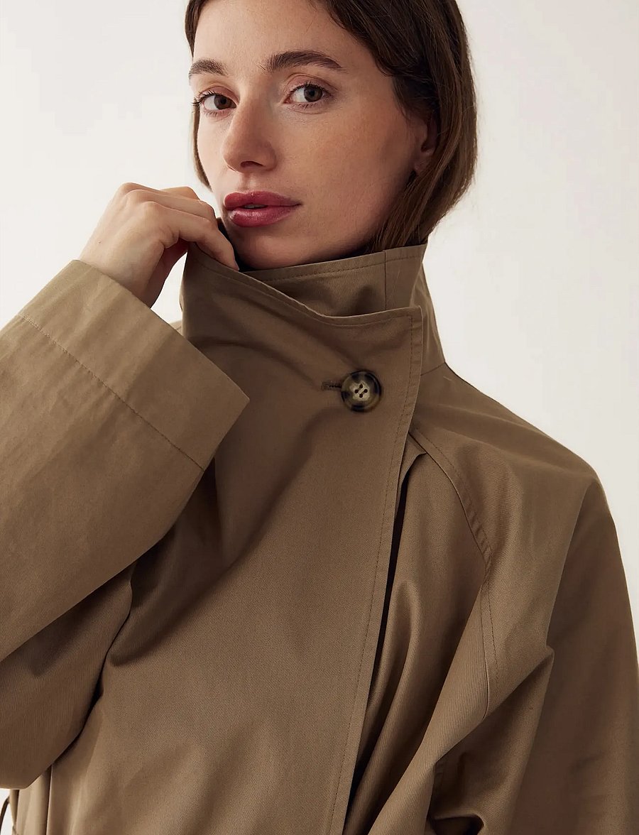 Noella - N-Makenzie Coat - trenchcoats - grey sand - 4