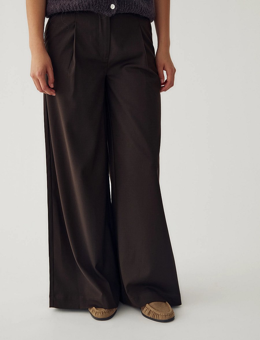 Noella - Kazia Pants - anzugshosen - chocolate - 0