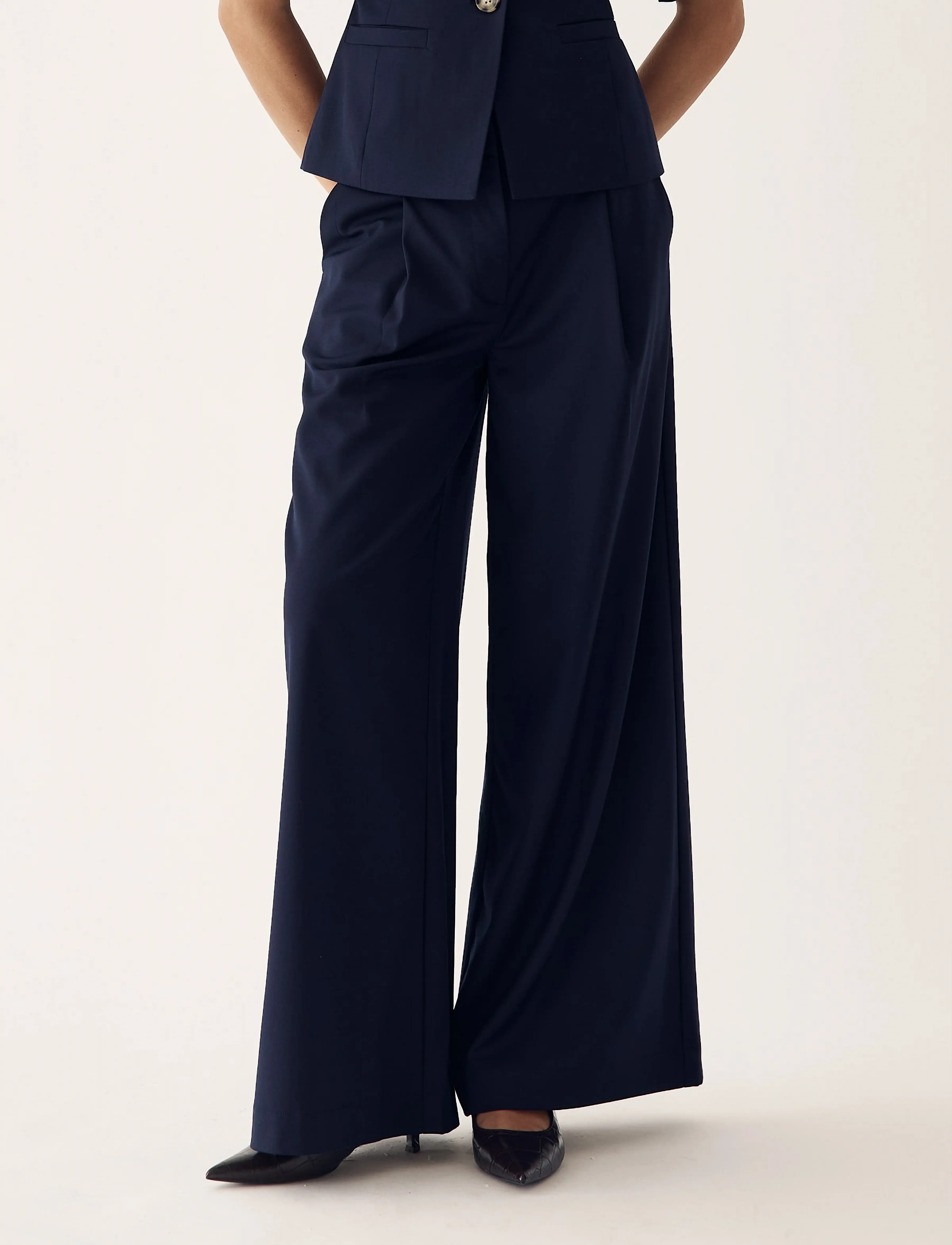 Noella Kazia Pants - Bukser - NAVY / navy