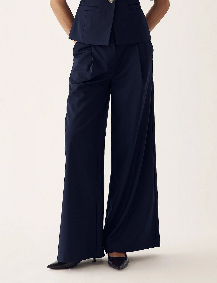 Noella - Kazia Pants - kostymbyxor - navy - 0