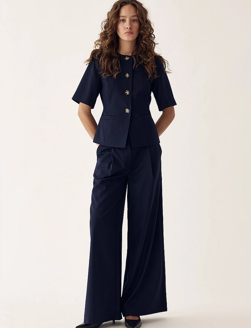 Noella - Kazia Pants - formell - navy - 4