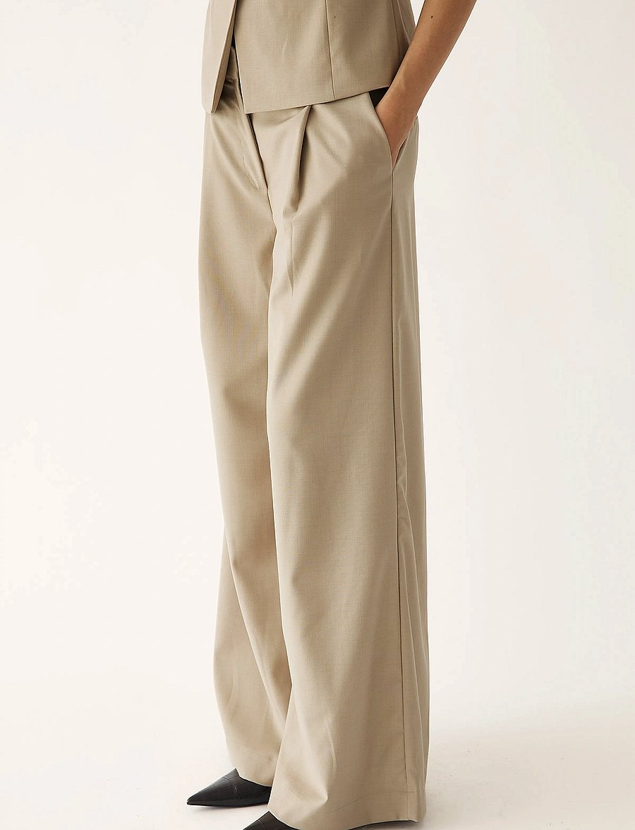 Noella - Kazia Pants - kostymbyxor - oyster - 2