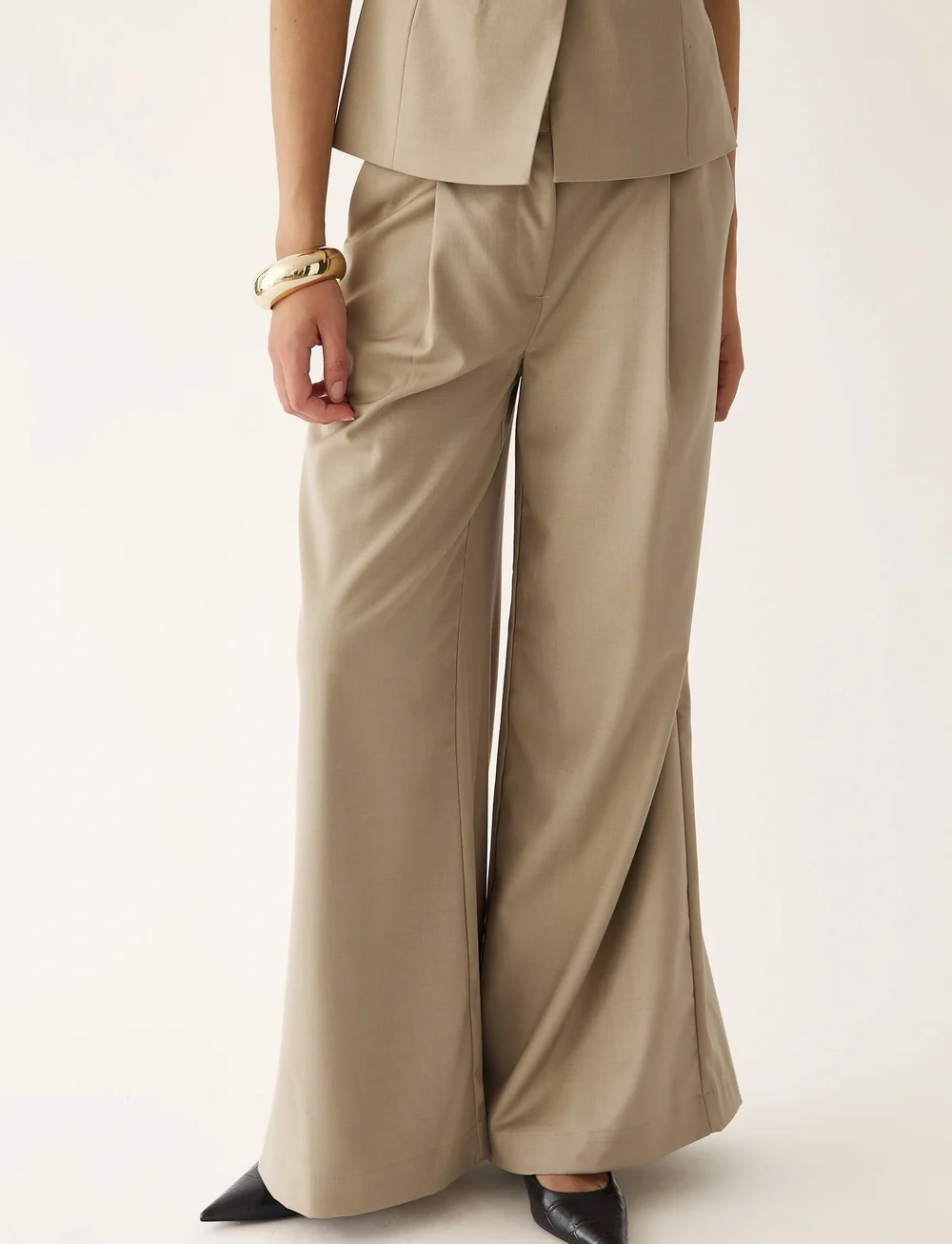 Noella - Kazia Pants - habitbukser - oyster - 3