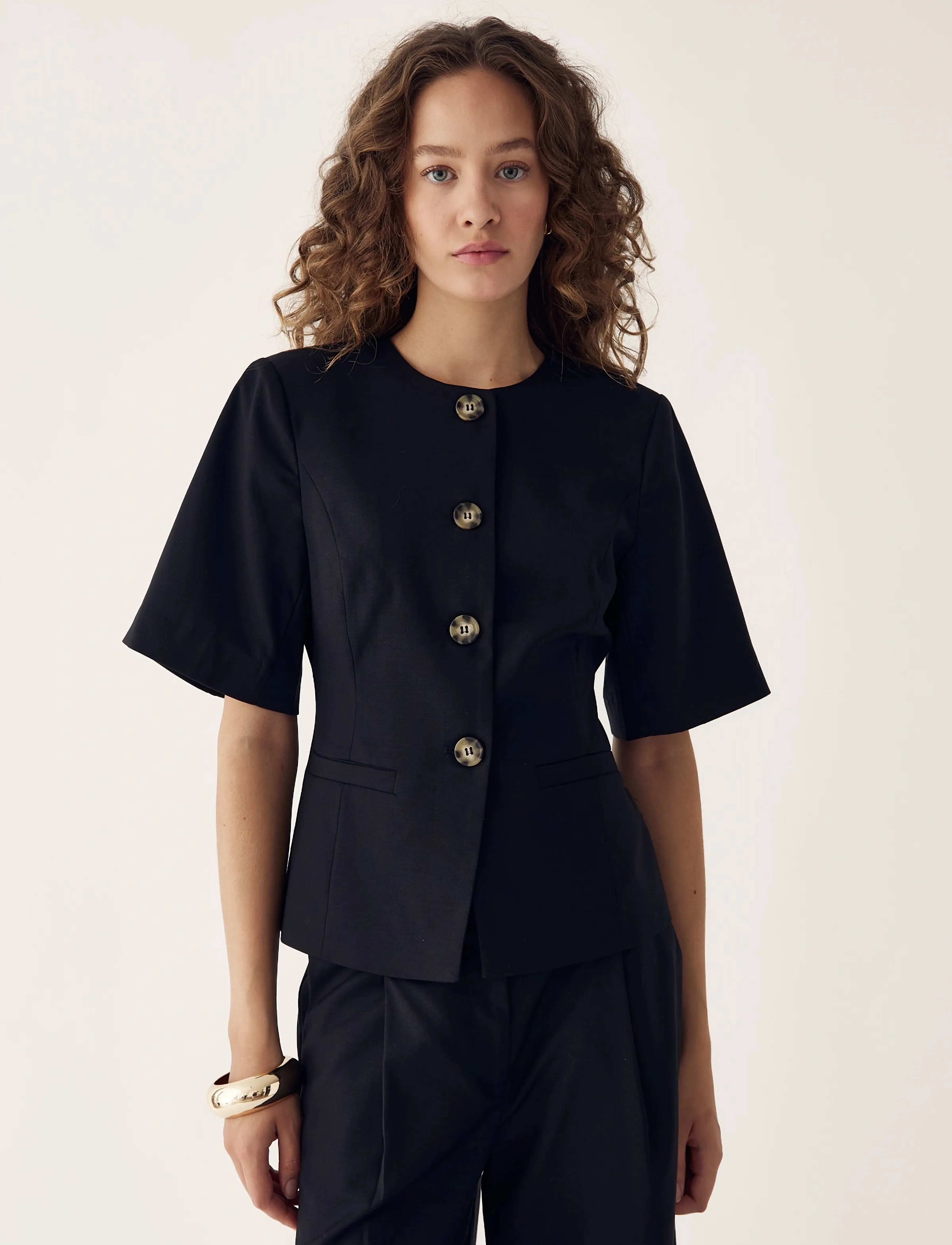 Noella Kasundra Blazer, XXL, Black, Blazere > Enkeltradede Blazere, Dame
