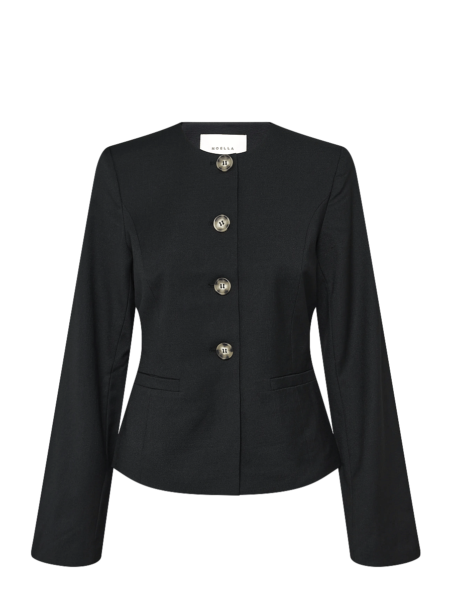 Noella - N-Kasaundra LS Blazer - enkeltradede blazere - black - 1