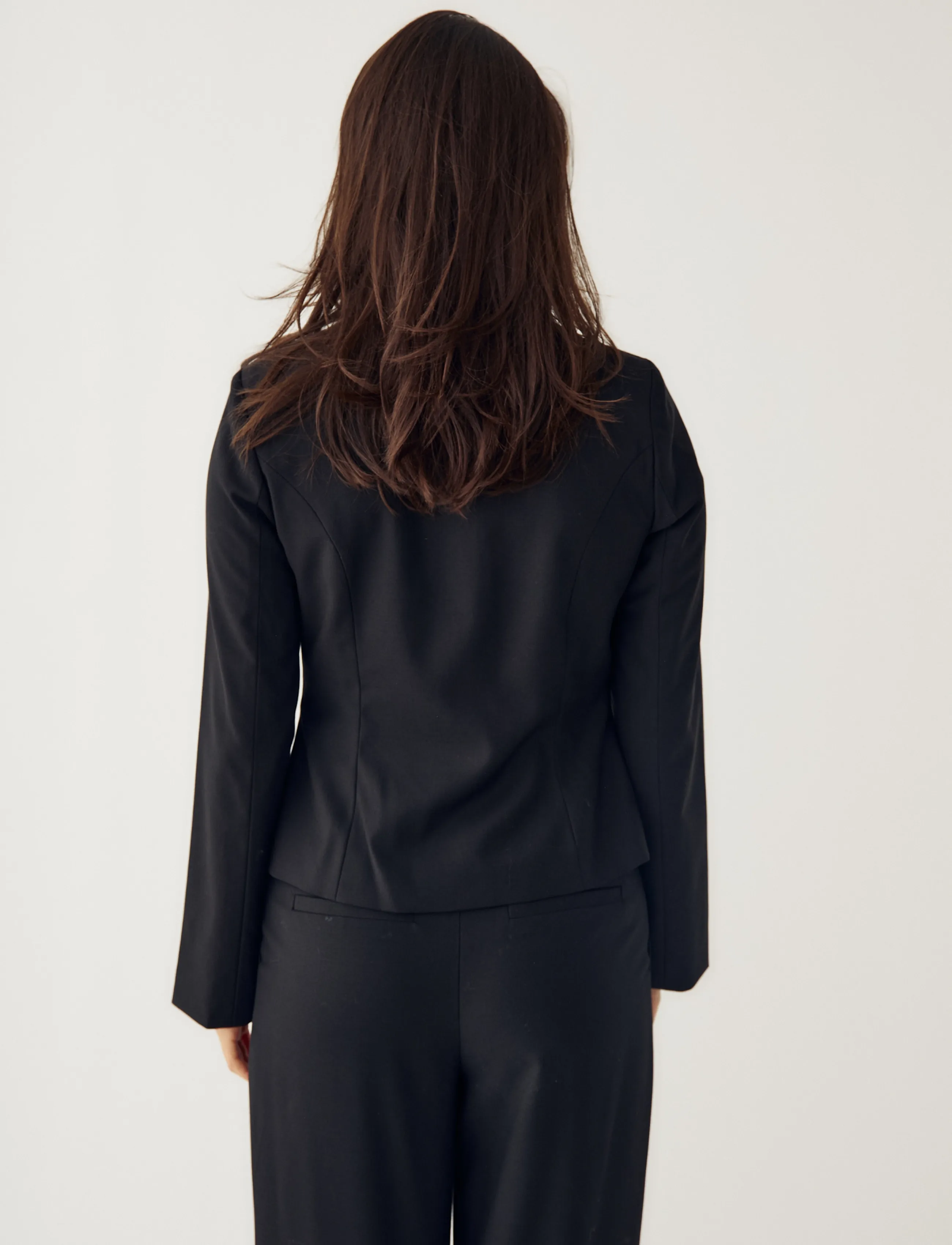 Noella - N-Kasaundra LS Blazer - enkeltradede blazere - black - 4