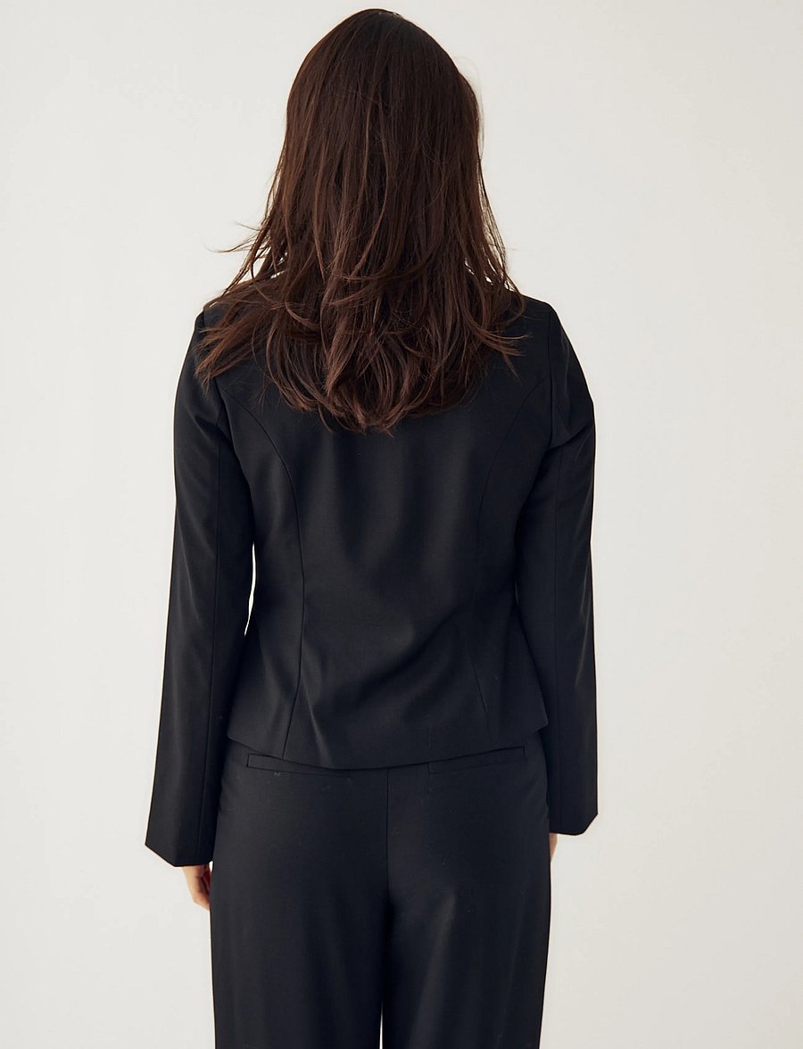 Noella - N-Kasaundra LS Blazer - enkeltradede blazere - black - 4