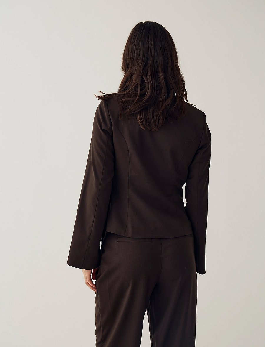 Noella - N-Kasaundra LS Blazer - chocolate - 5