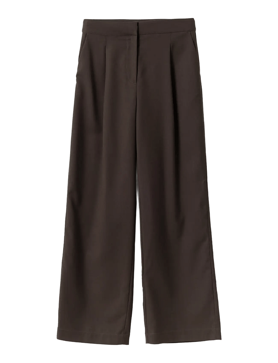 Noella - N-Kazia S Pants - kostymbyxor - chocolate - 1