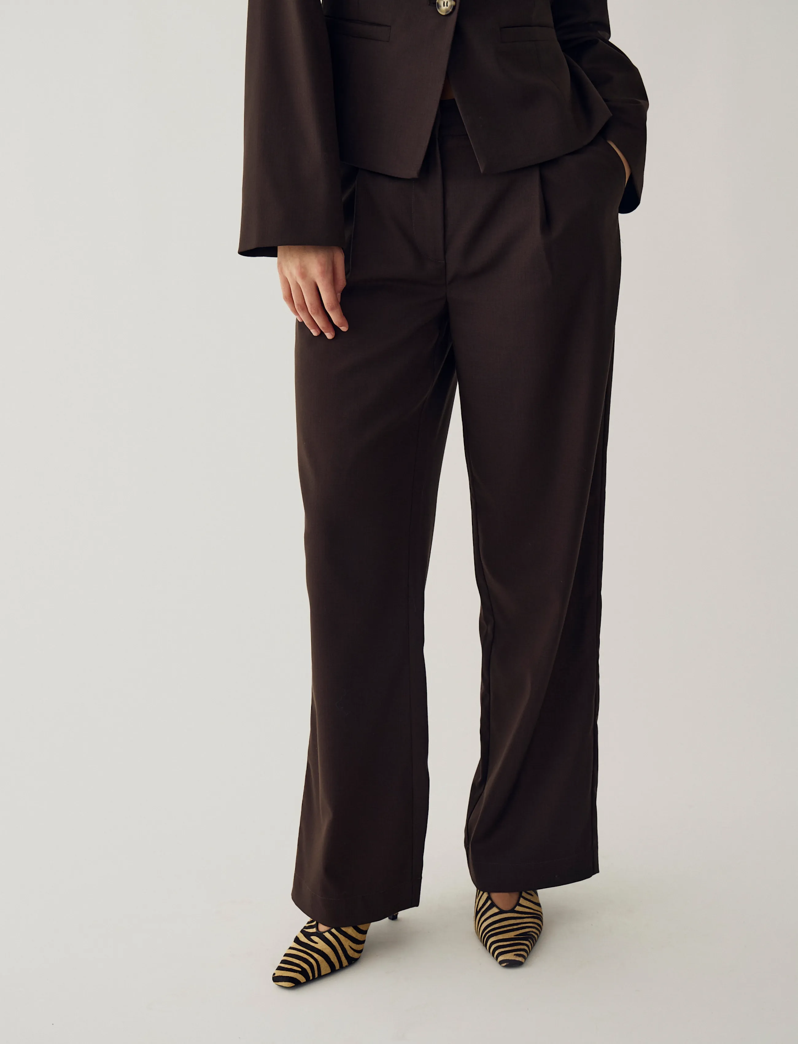 Noella N-Kazia S Pants - Kläder - CHOCOLATE / brown