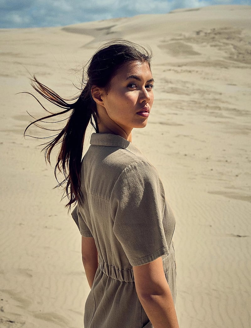 Noella - Benita Long Dress - hemdkleider - oyster - 3