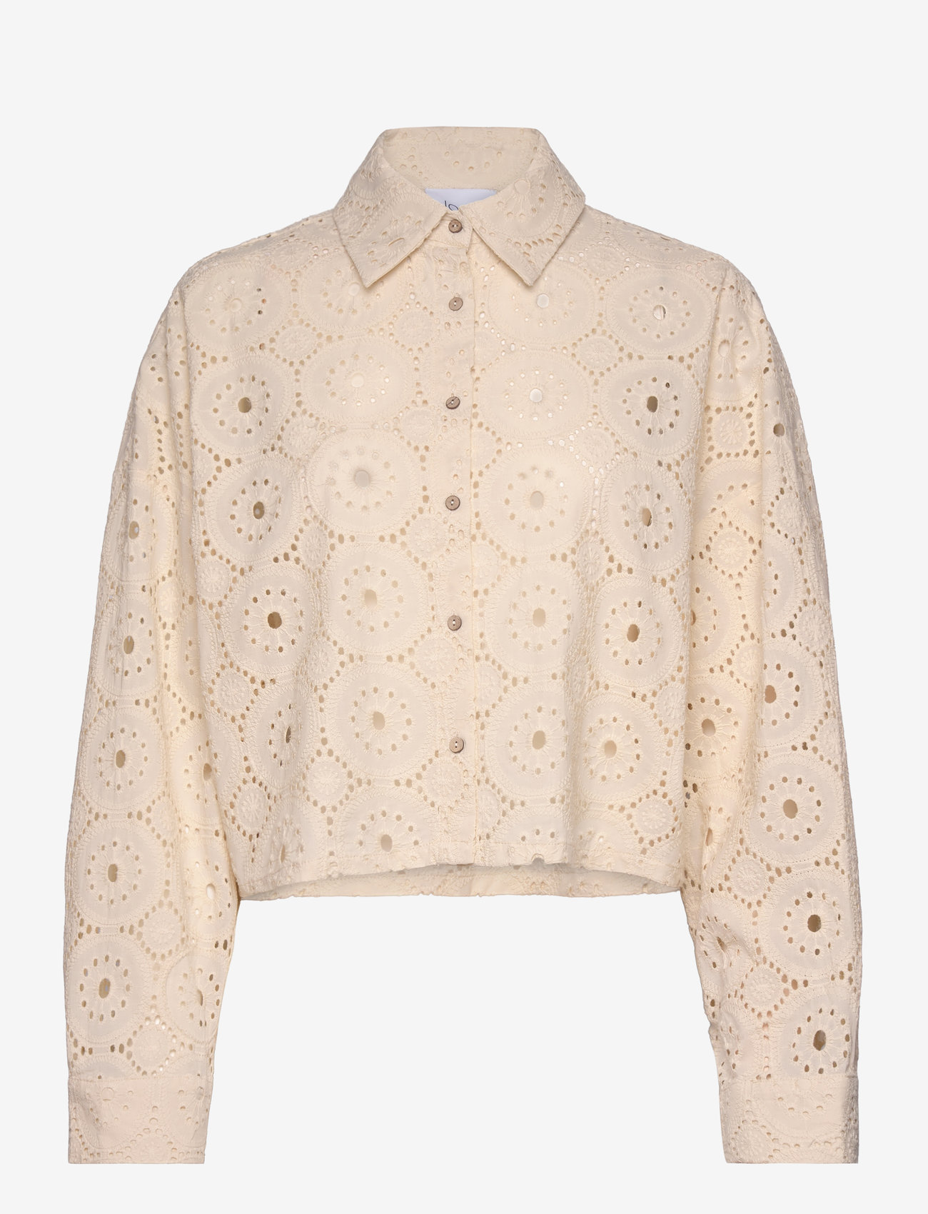 Noella - Julie Shirt - langærmede skjorter - ivory - 1