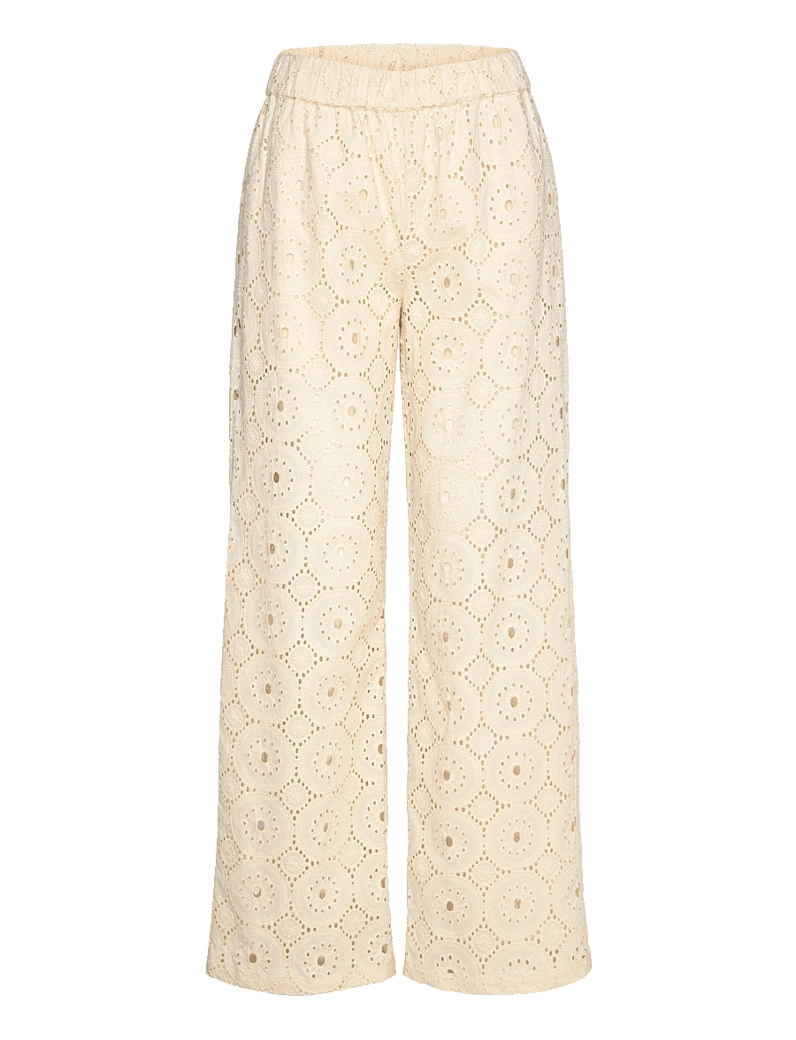 Noella - Shelly Pants - wide leg trousers - ivory - 0