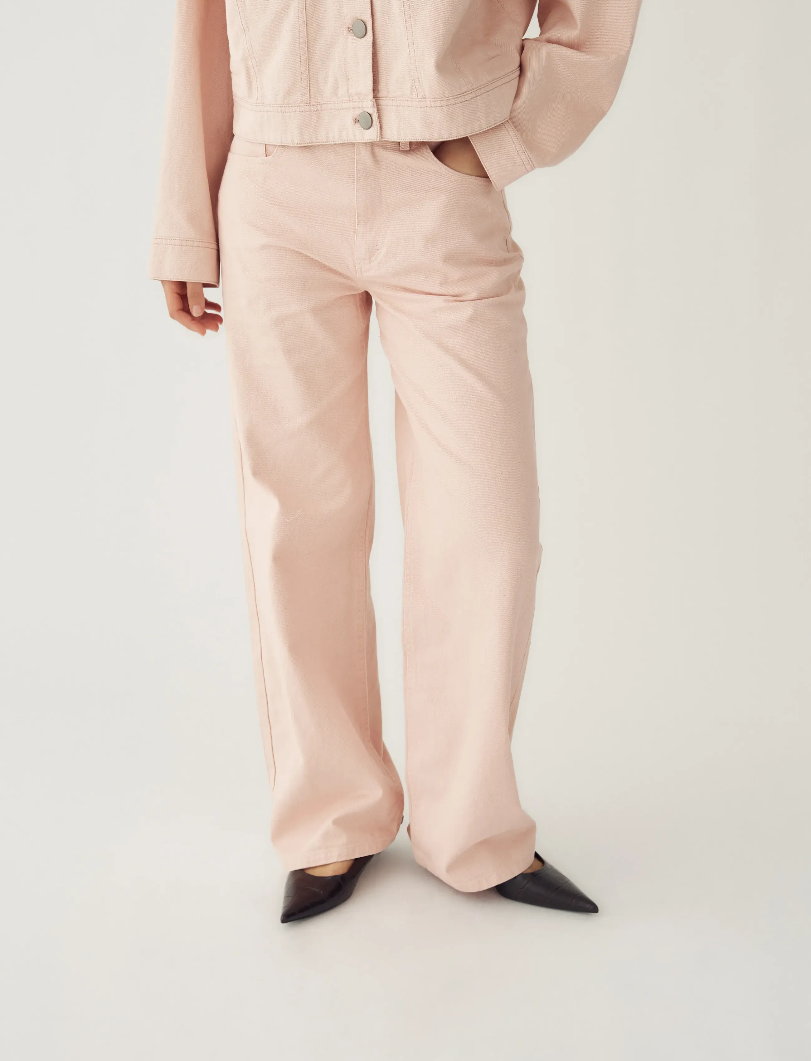 Noella Katy Jeans, L, Pink, Jeans > Vidde, Dame