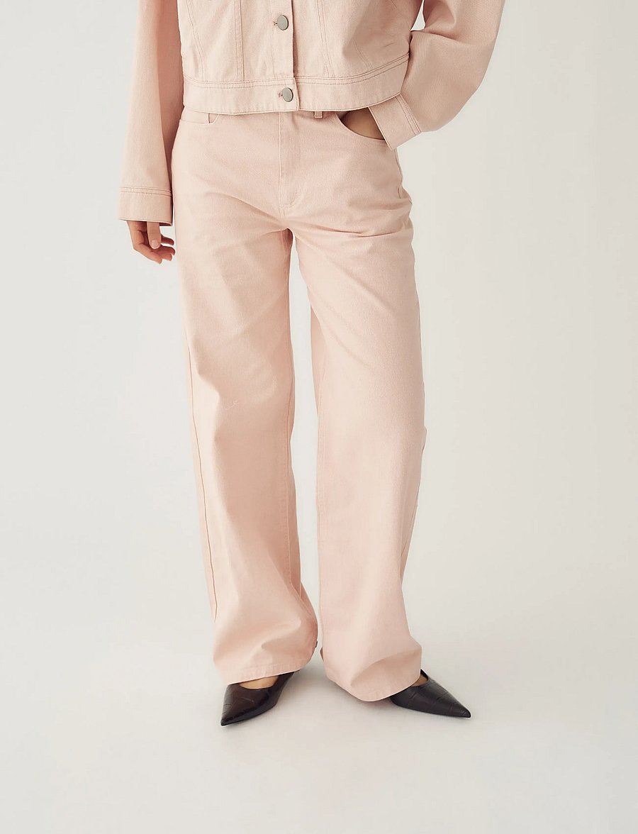 Noella - Katy Jeans - wide leg jeans - washed pink - 0