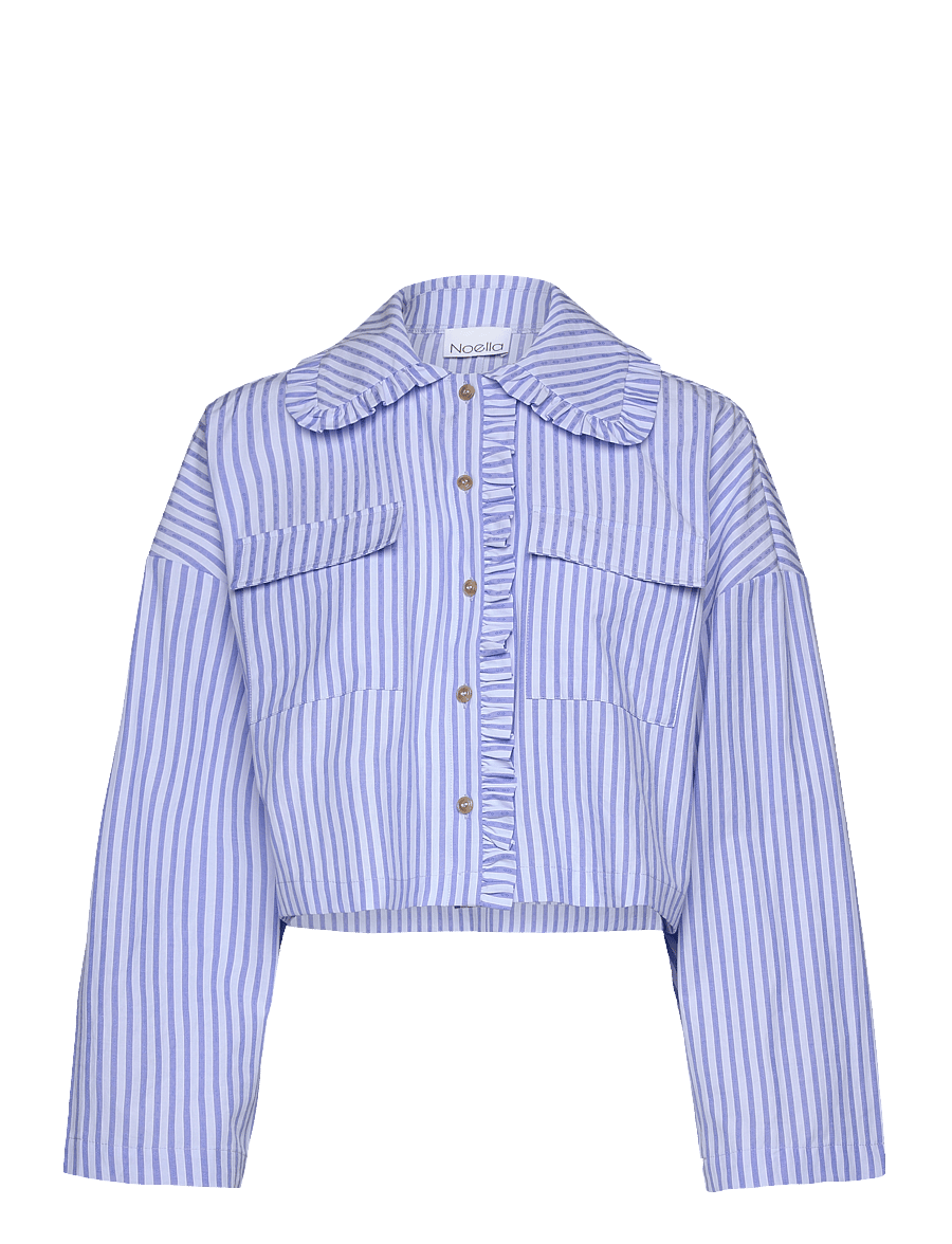 Noella - Kendyll Shirt - marškiniai ilgomis rankovėmis - blue stripe - 0
