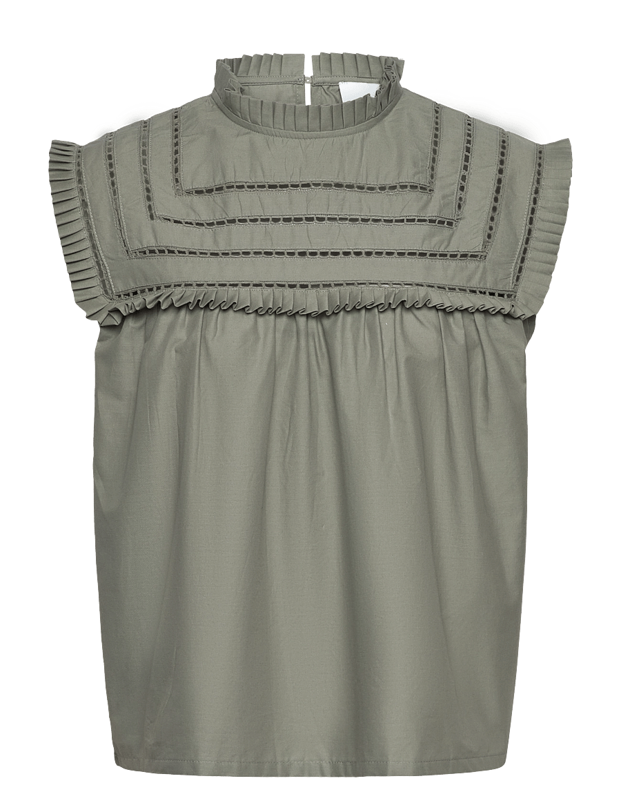 Noella - Kama Blouse - Ärmellose blusen - sage green - 0