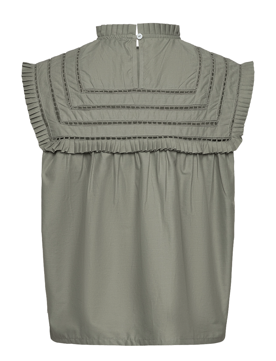 Noella - Kama Blouse - Ärmellose blusen - sage green - 1