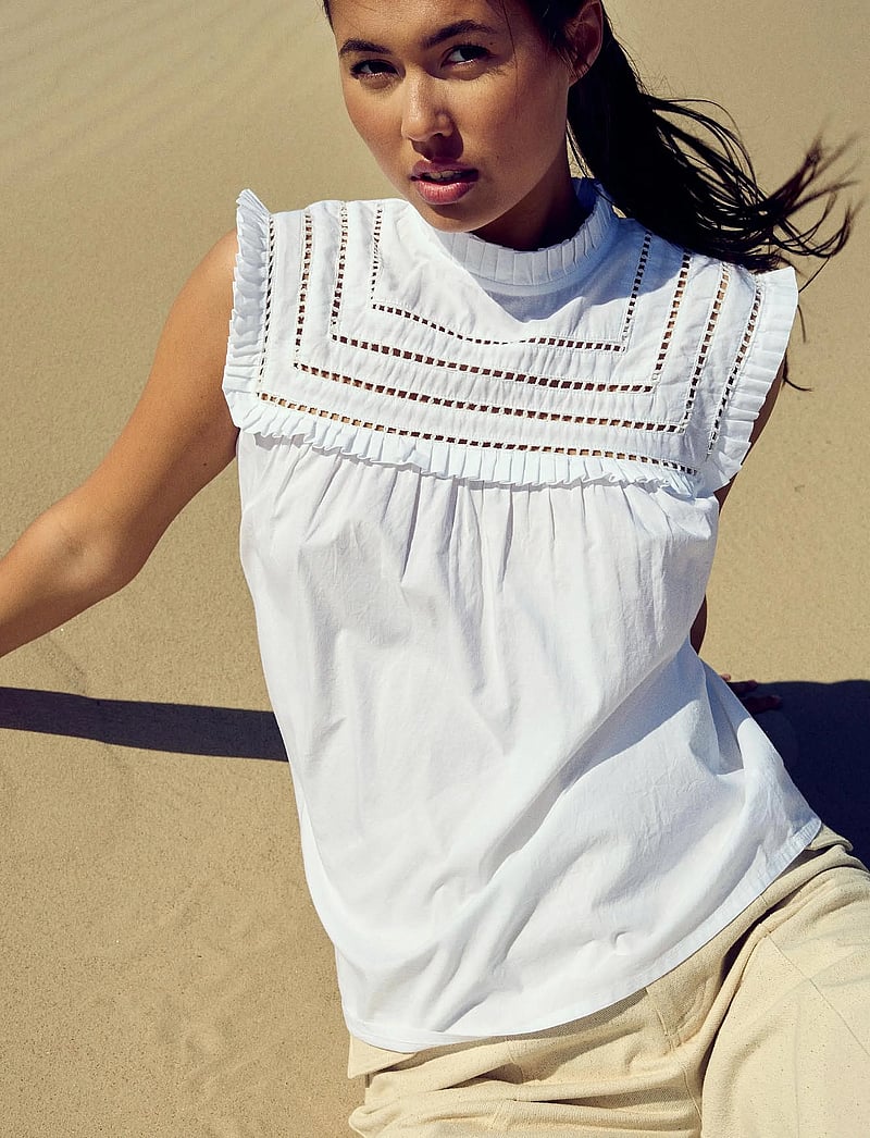 Noella - Kama Blouse - Ärmellose blusen - white - 0