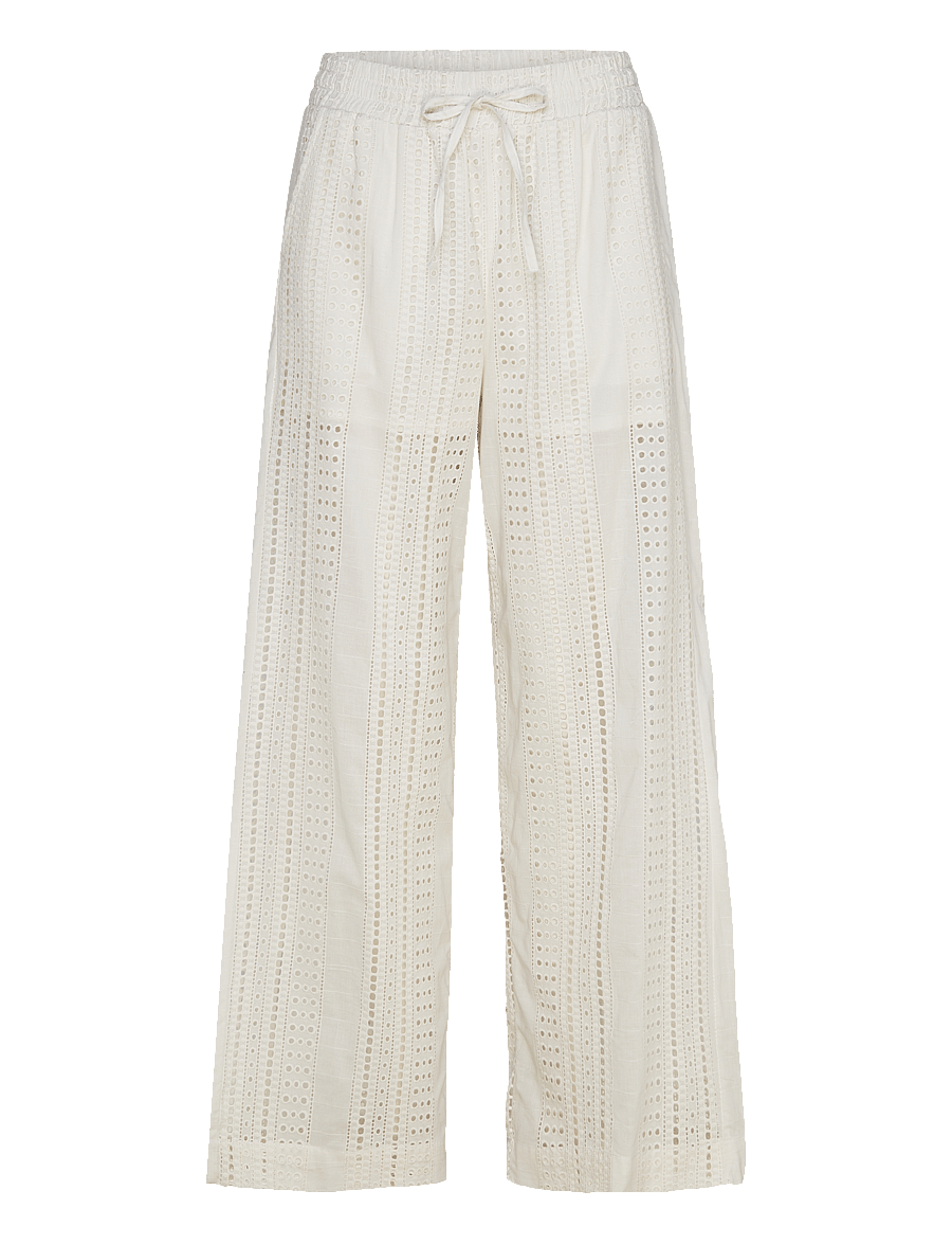 Noella - Kimona Pants - hosen mit weitem bein - white - 1