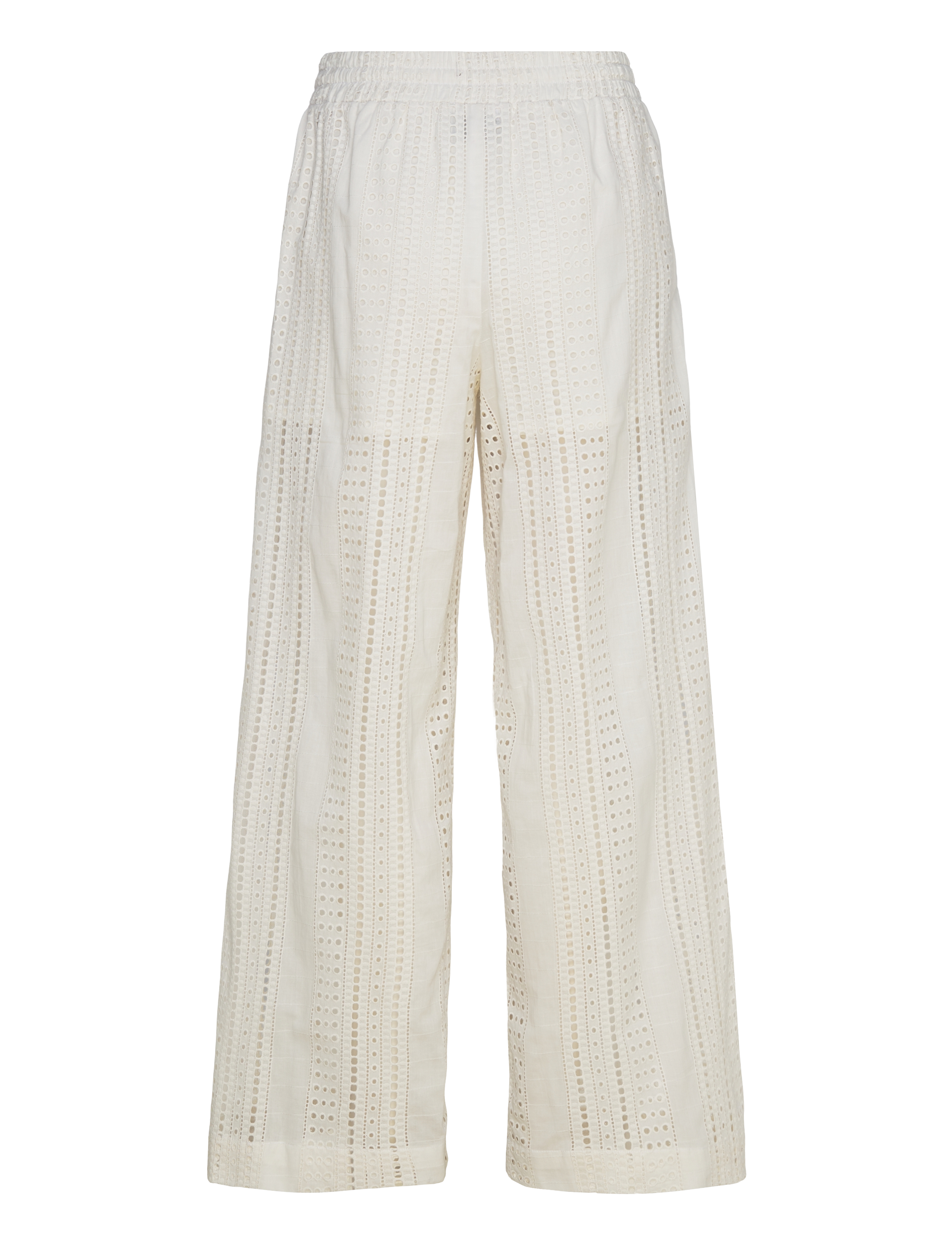 Noella - Kimona Pants - vide bukser - white - 2
