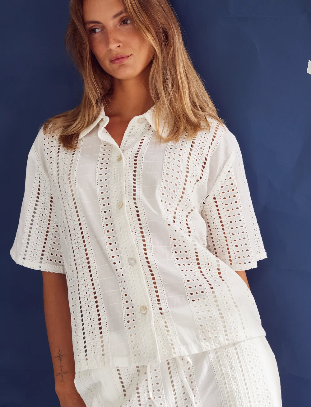 Noella - Kealy Shirt - short-sleeved shirts - white - 0