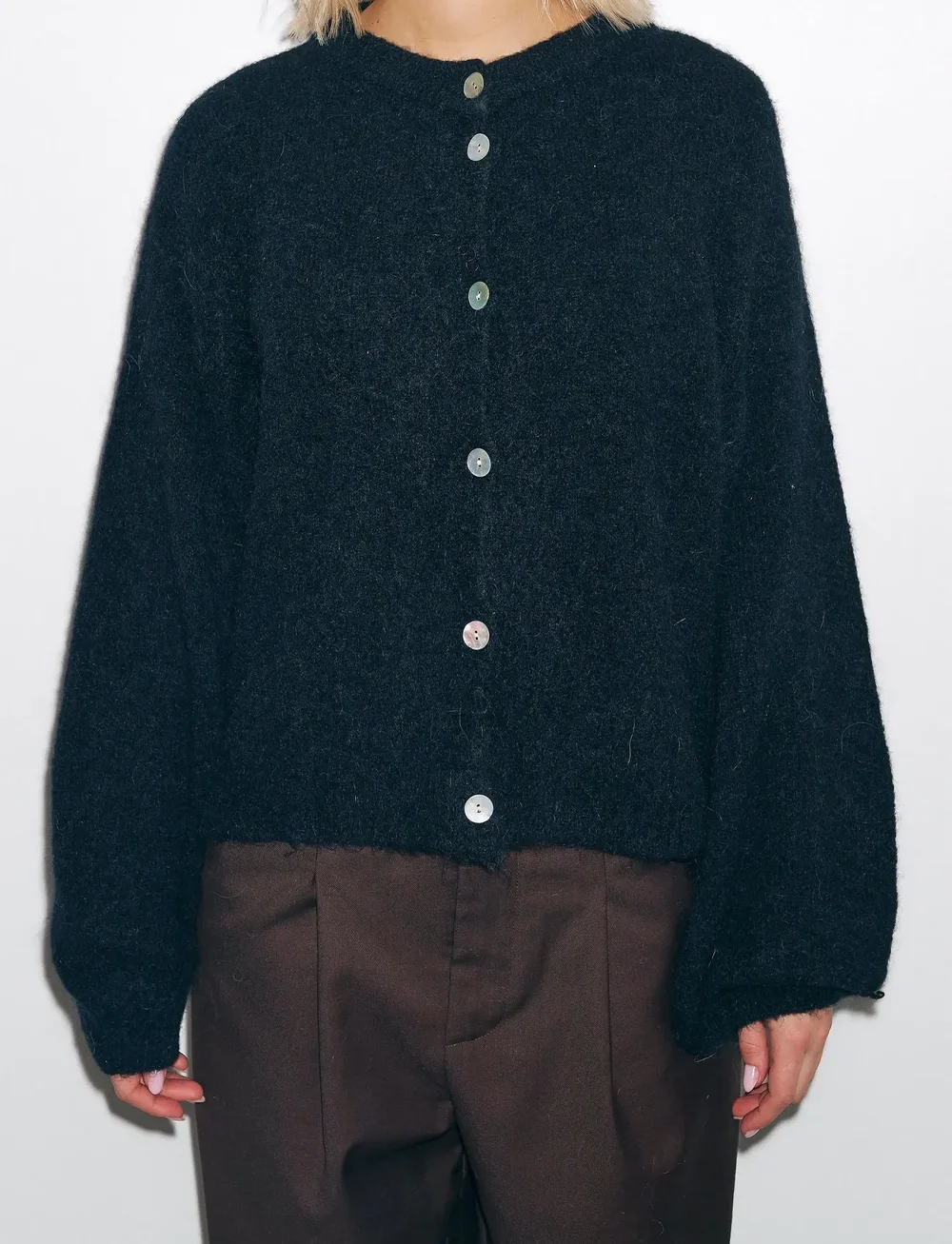 Noella - Kae Knit Cardigan - koftor - black - 0