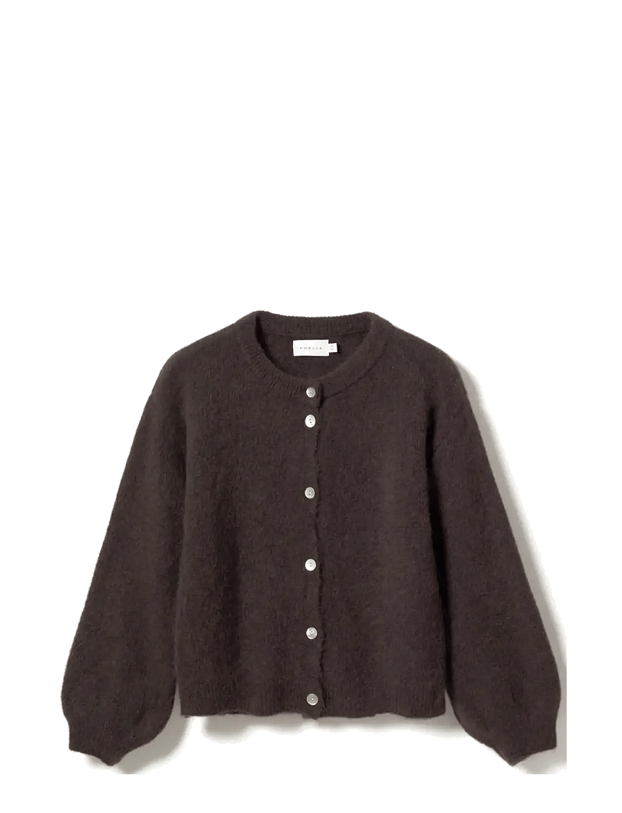 Noella - Kae Knit Cardigan - kardiganid - chocolate - 1