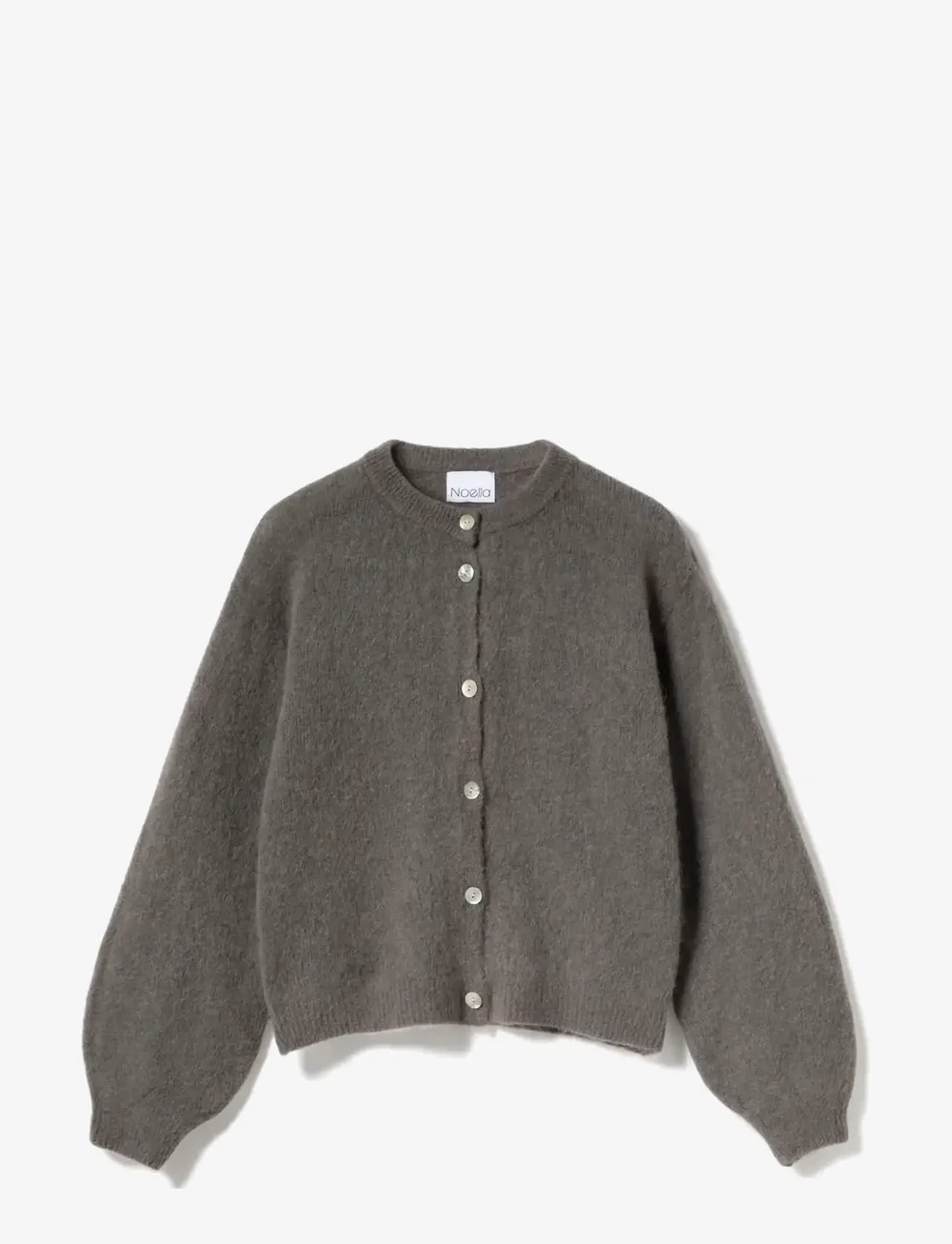 Noella - Kae Knit Cardigan - cardigans - coffee - 0