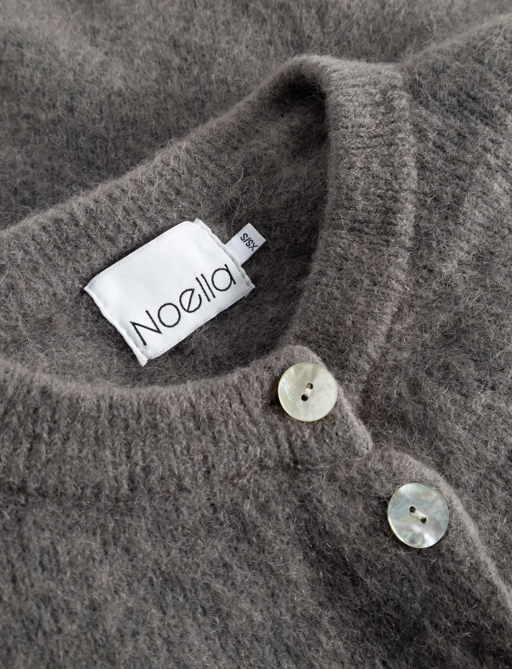Noella - Kae Knit Cardigan - cardigans - coffee - 2