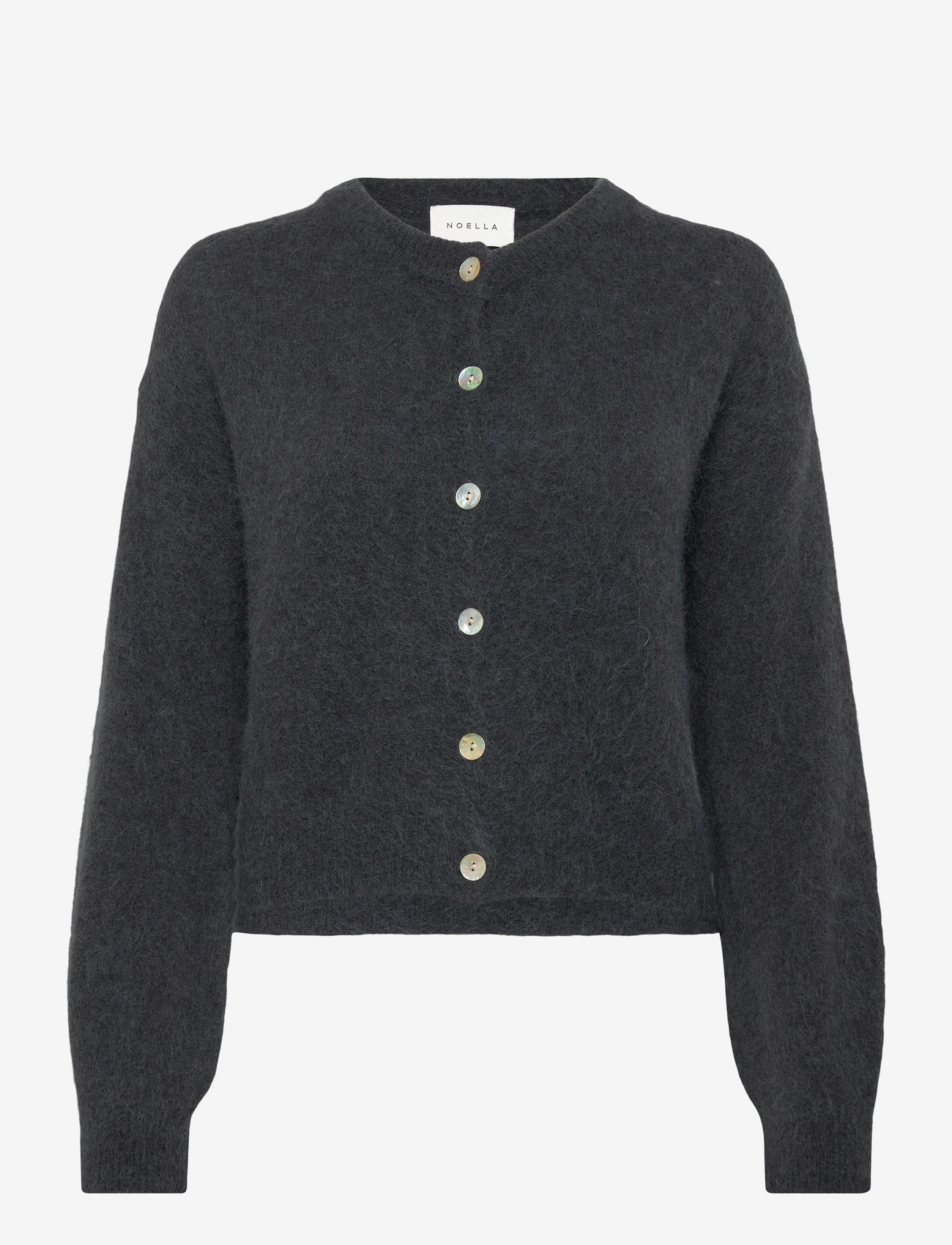 Noella - Kae Knit Cardigan - cardigans - dark grey - 0