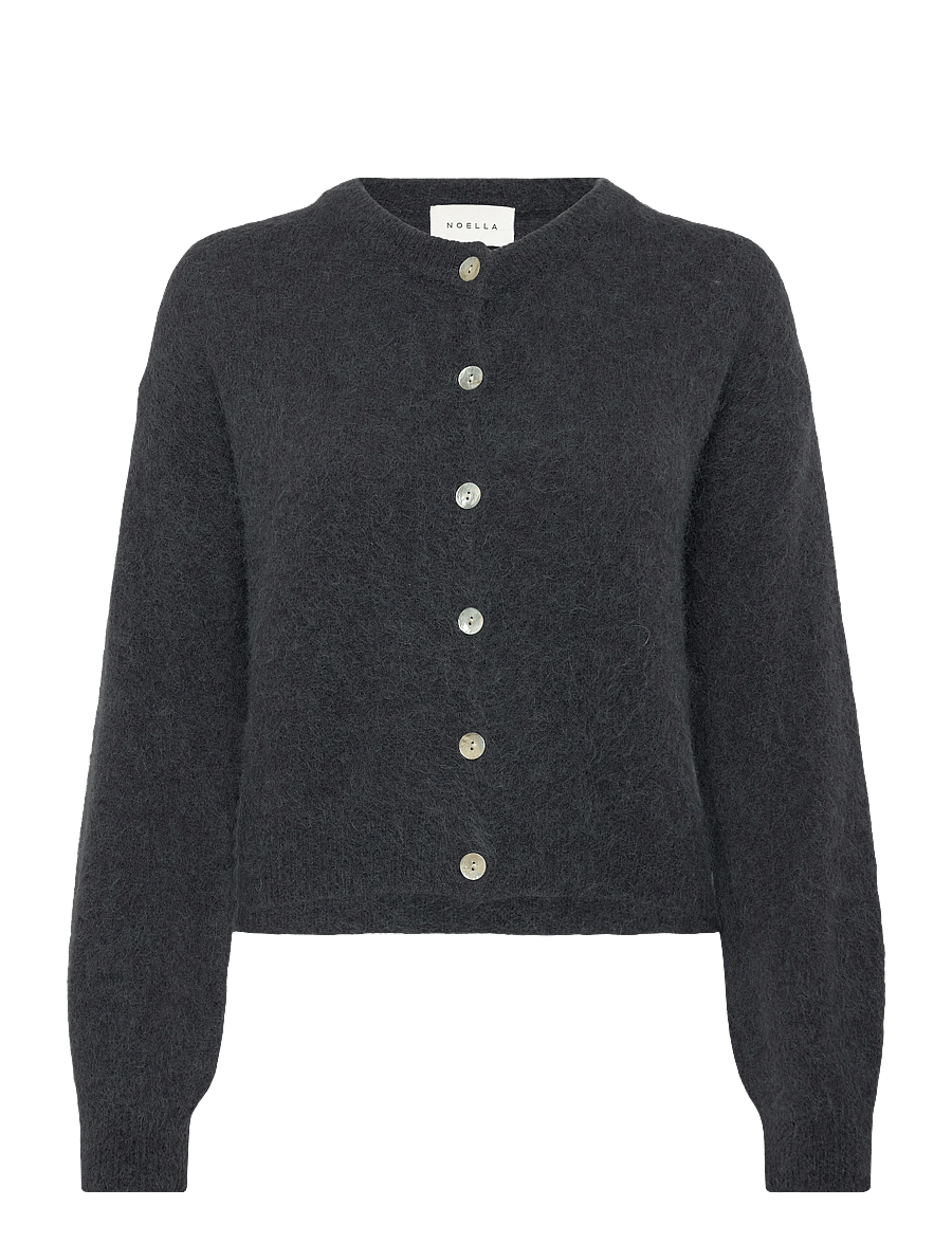 Noella - Kae Knit Cardigan - kardiganid - dark grey - 0