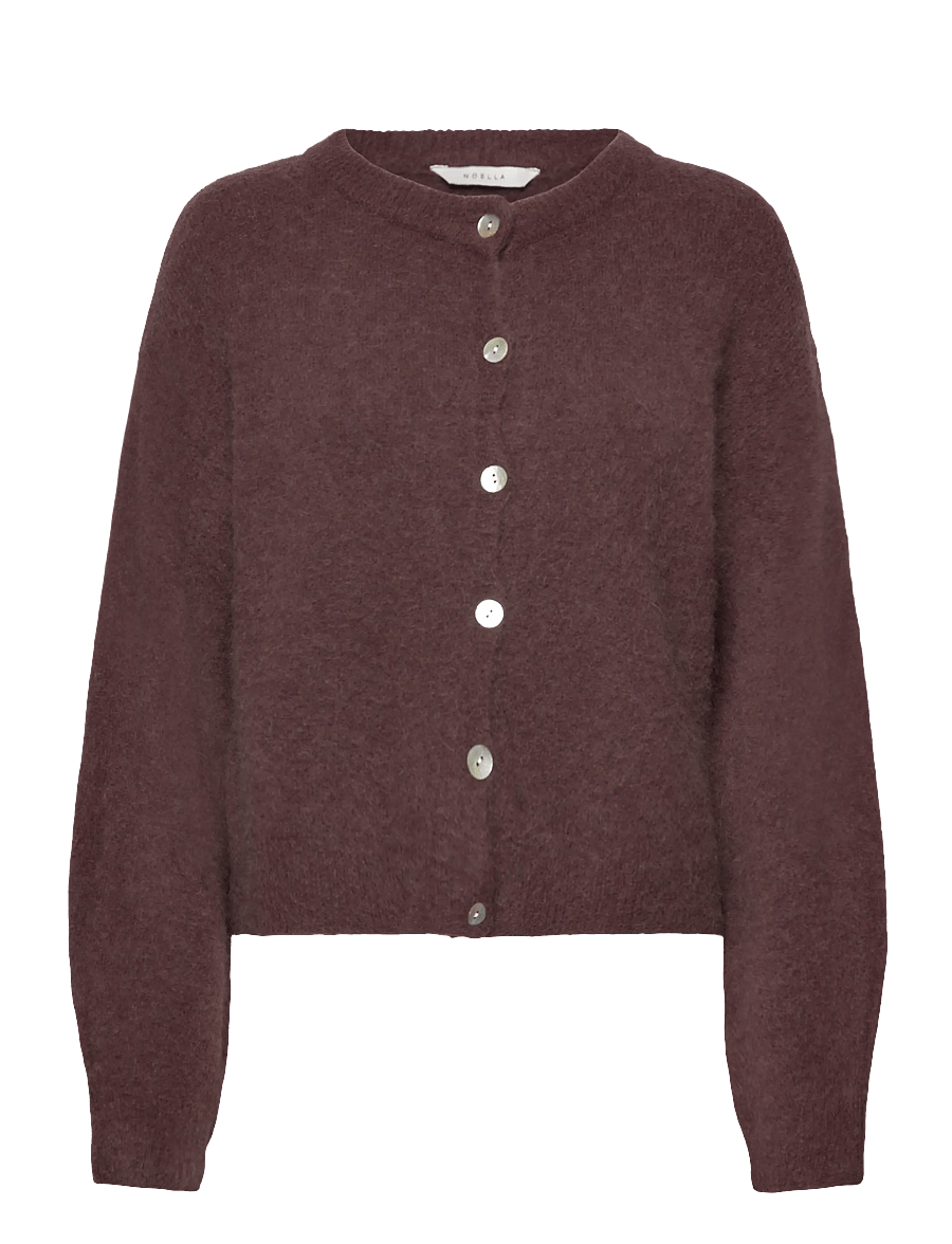 Noella - Kae Knit Cardigan - cardigans - medium brown - 1