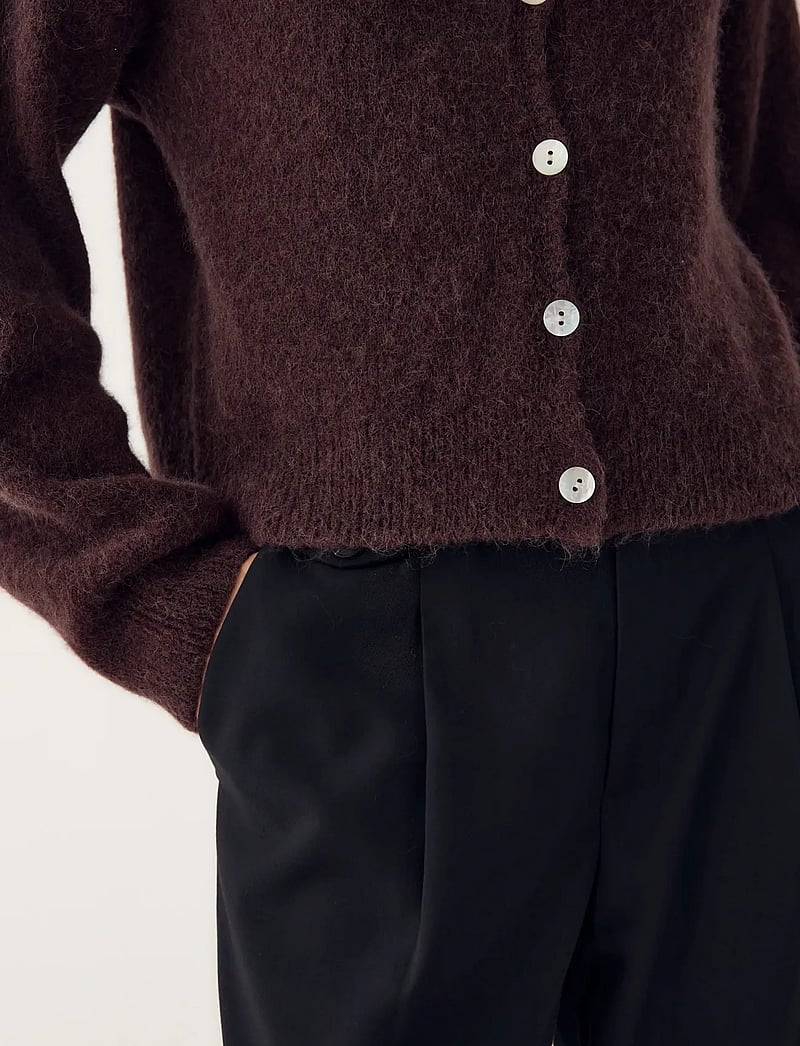 Noella - Kae Knit Cardigan - kardigani - medium brown - 4