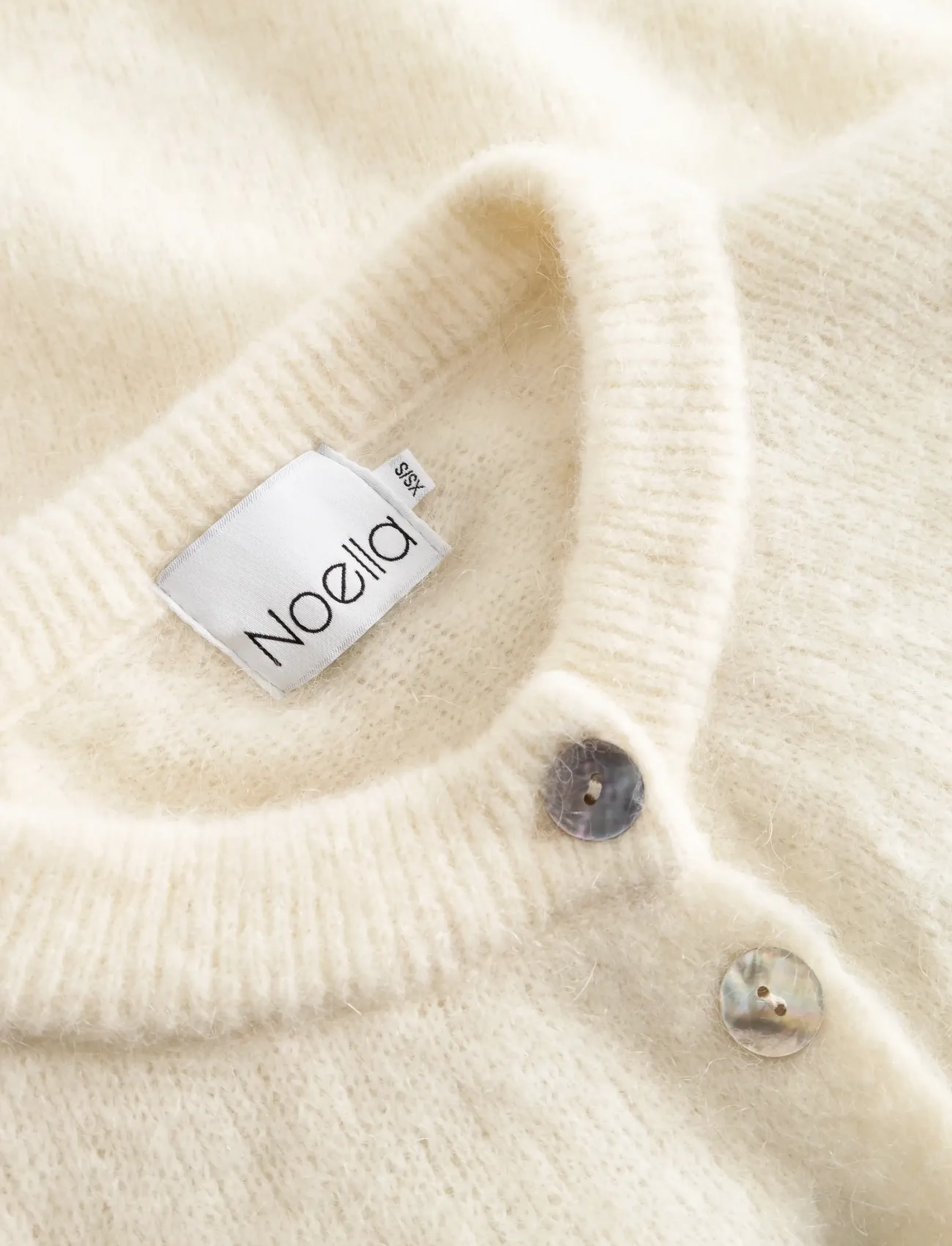 Noella - Kae Knit Cardigan - cardigans - oyster - 5