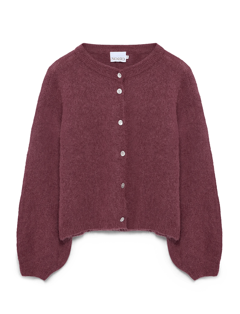 Noella - Kae Knit Cardigan - koftor - rust - 2