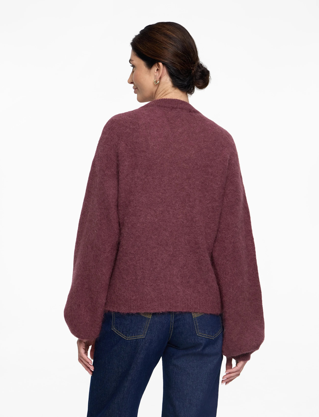 Noella - Kae Knit Cardigan - koftor - rust - 5