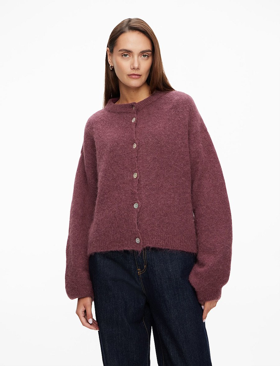 Noella - Kae Knit Cardigan - cardigans - rust - 0