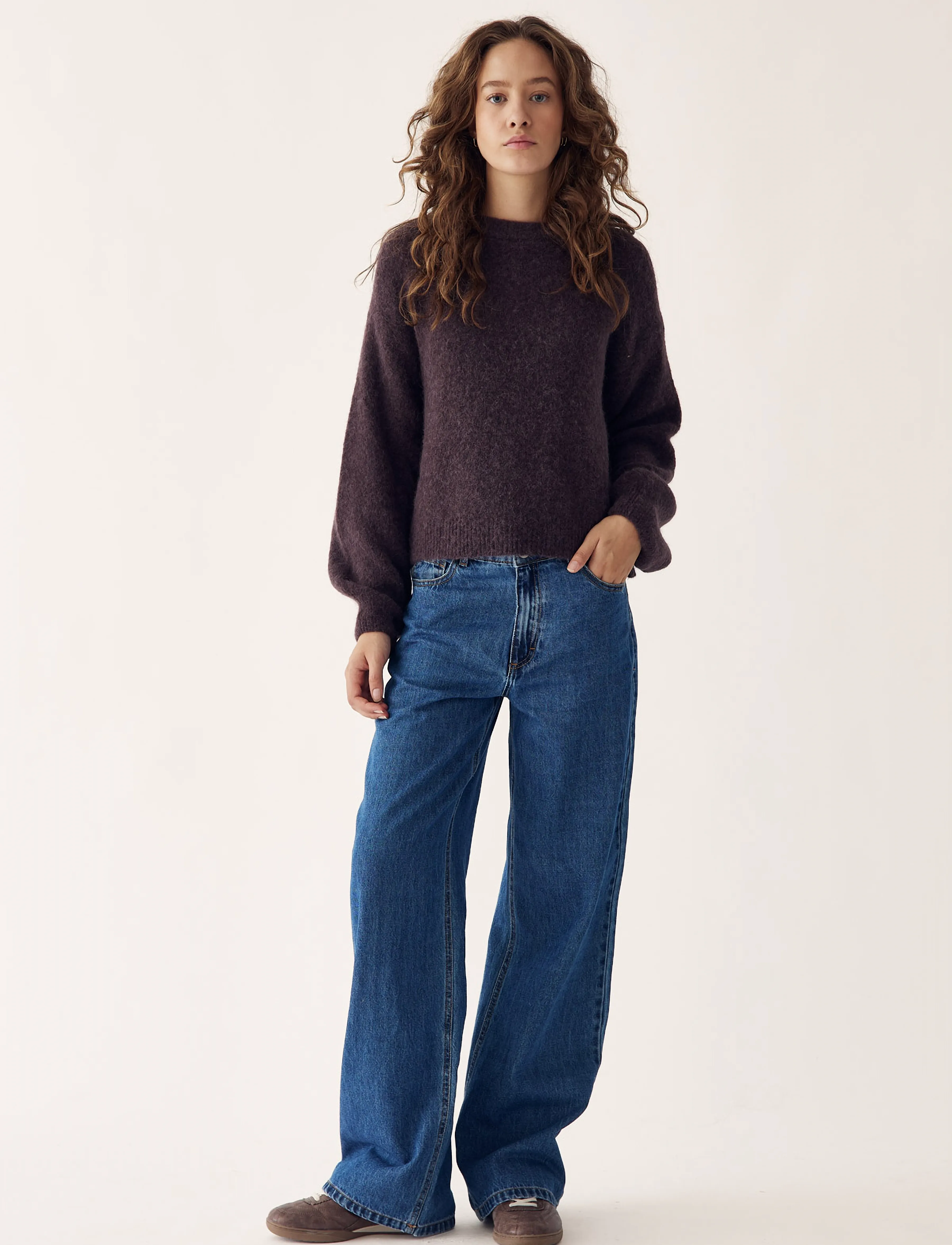 Noella - Kae Knit - tröjor - medium brown - 5