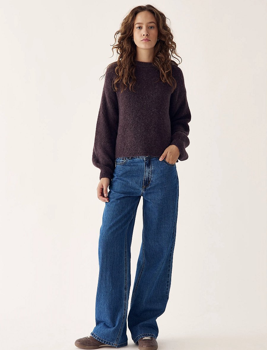 Noella - Kae Knit - striktrøjer - medium brown - 5