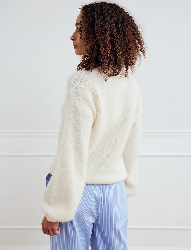 Noella - Kae Knit - striktrøjer - oyster - 4