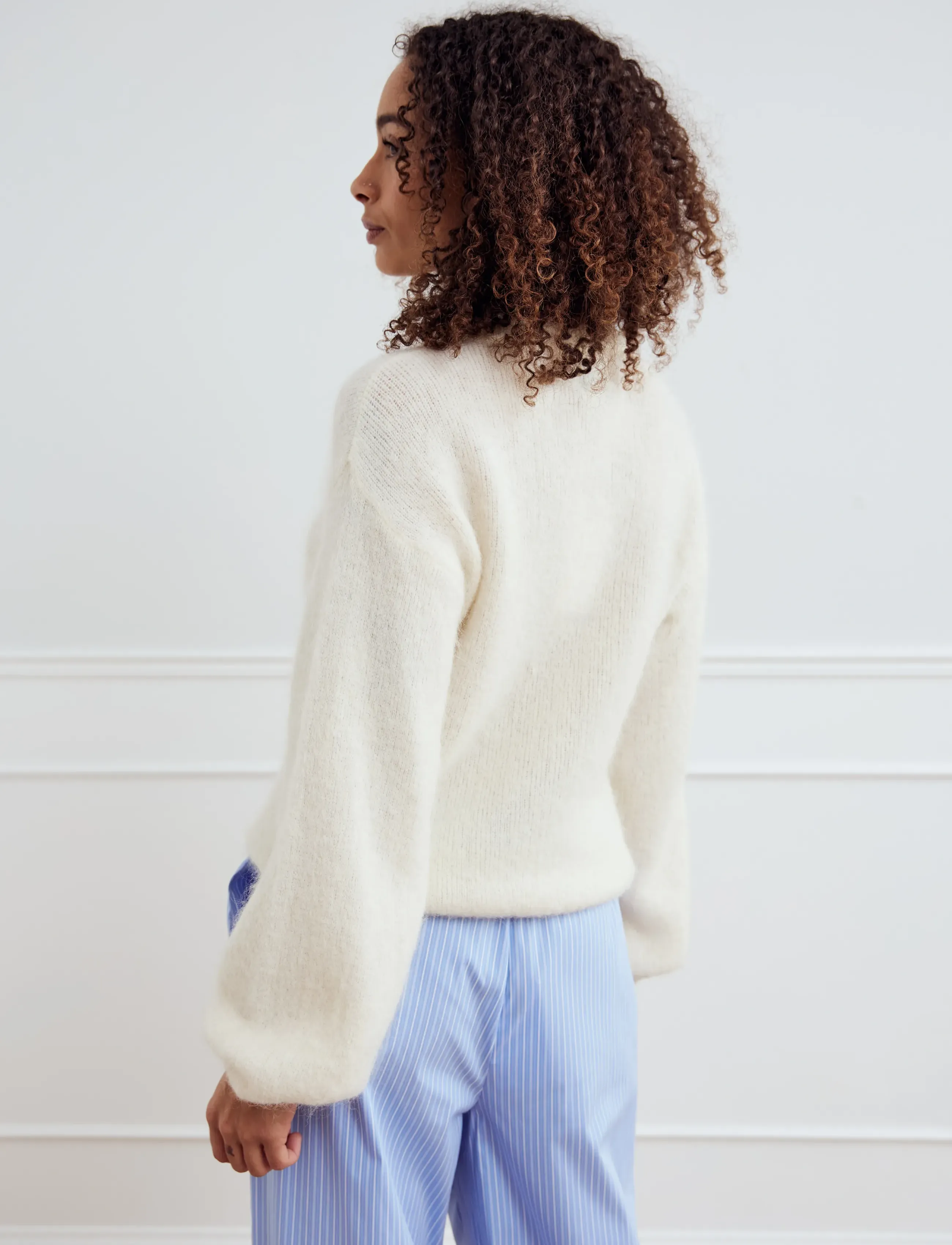 Noella - Kae Knit - pullover - oyster - 4